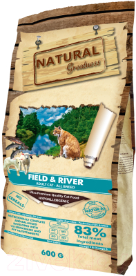 Сухой корм для кошек Natural Greatness Field & River Recipe (600г)