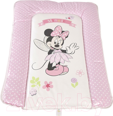 Пеленальный матрас Polini Kids Disney Baby Минни Маус Фея 70x50 (розовый)