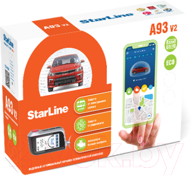 Автосигнализация StarLine A93 2Can+2Lin ECO v2