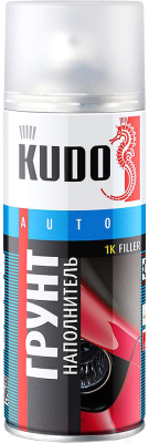 Грунтовка автомобильная Kudo 1К (520мл, красно-коричневый)
