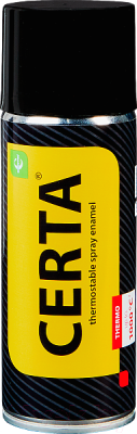 

Эмаль Certa, Красный, Standart RAL3020 400°С
