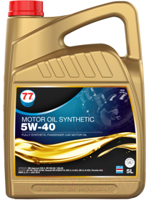 Моторное масло 77 Lubricants 5W40 / 707756 (5л)