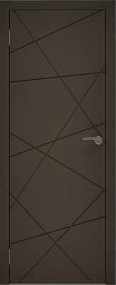 Дверь межкомнатная Юни Эмаль ПГ 13 60x200 (графит)