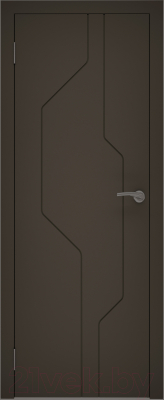 Дверь межкомнатная Юни Эмаль ПГ 15 60x200 (графит)