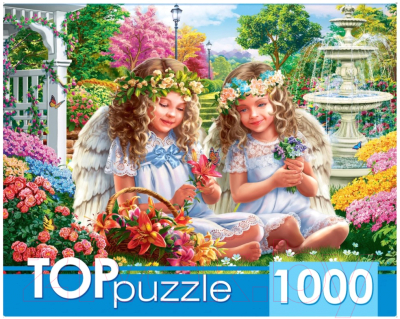 

Пазл РЫЖИЙ КОТ, Два нежных ангелочка / ХТП1000-2176