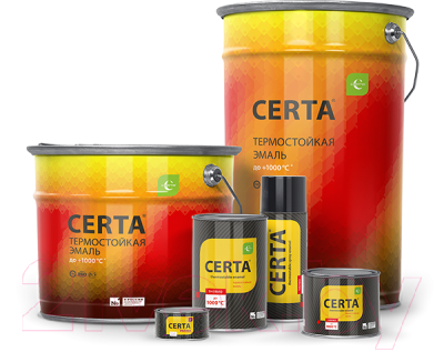 Краска Certa Premium 600°С (520мл, терракот)