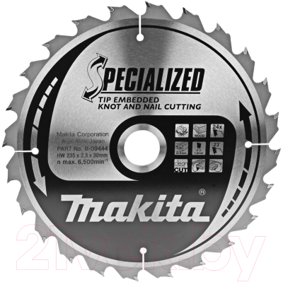 

Пильный диск Makita, B-09444