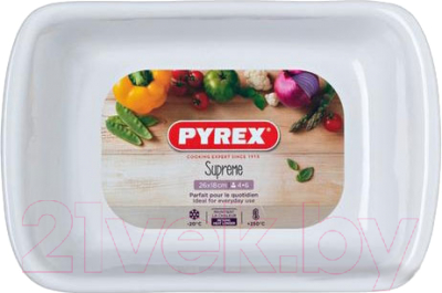 Форма для запекания Pyrex Supreme SU26RR1 (белый)