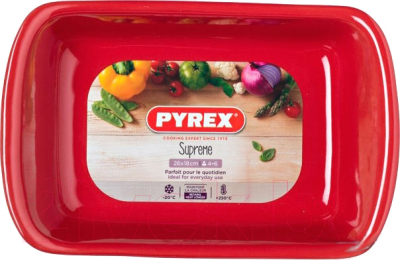 Форма для запекания Pyrex Supreme SU26RR5 (красный)