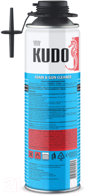 Очиститель пены Kudo Foam and Gun Cleaner (650мл)