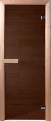

Стеклянная дверь для бани/сауны Doorwood, 180x70