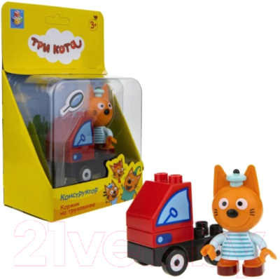 

Конструктор 1Toy, Три Кота Коржик на грузовичке / Т19860