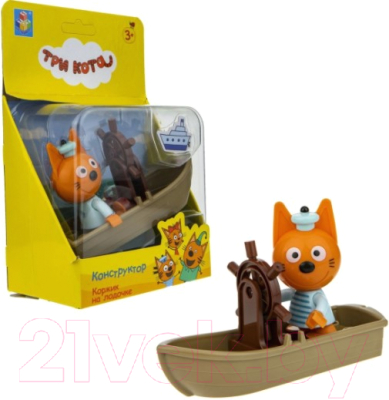 

Конструктор 1Toy, Три Кота Коржик на лодочке / Т19859