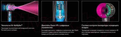 Фен Dyson HD03 Supersonic (фуксия)
