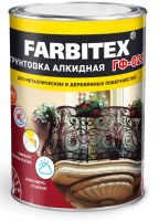 Грунтовка Farbitex ГФ-021 (10кг, красно-коричневый) - 