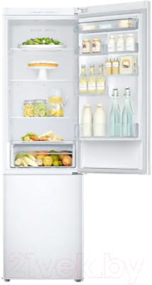 Холодильник с морозильником Samsung RB37A50N0WW/WT