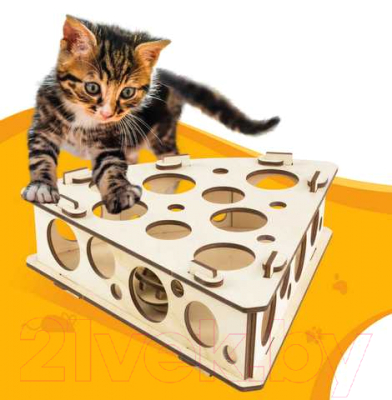 Игрушка для кошек Woody Сыр / 06121