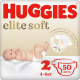 Подгузники детские Huggies Elite Soft 2 Jumbo (50шт) - 