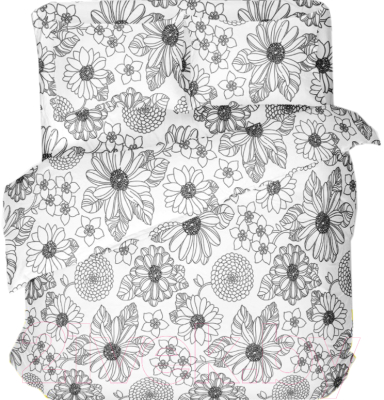 

Комплект постельного белья Samsara, White Flowers 220-2