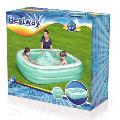 Надувной бассейн Bestway Rectangular 54005 (201x150x51)