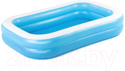 Надувной бассейн Bestway Blue Rectangular 54006 (262x175x51)