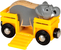 Вагон игрушечный Brio Вагончик со слоном / 33969 - 