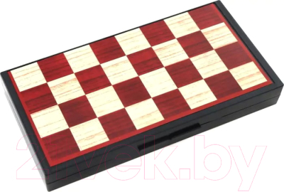 Набор настольных игр 1Toy 5-в-1 Шашки, шахматы, нарды, карты, домино / Т12060