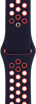 Ремешок для умных часов Apple Blue Black/Bright Mango Nike Sport Band 44mm / MG3X3