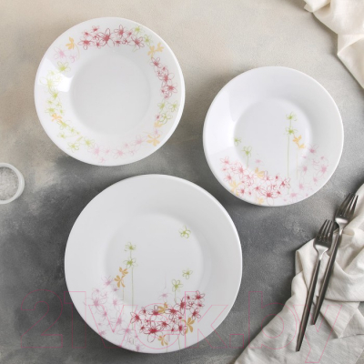 Изображение товара Набор тарелок Luminarc Ipomee N0646 (18шт)