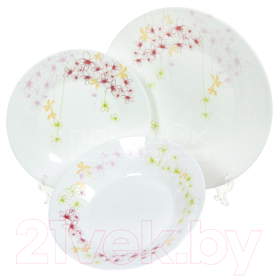 Изображение товара Набор тарелок Luminarc Ipomee N0646 (18шт)