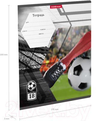 Изображение товара Тетрадь Erich Krause Dribbling / 52936 (18л, клетка)