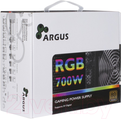 Блок питания для компьютера Inter-Tech Argus RGB-500 II (80+ Bronze)