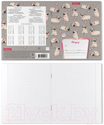 Изображение товара Тетрадь Erich Krause Chilling Dog / 52948 (24л, клетка)