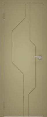 Дверь межкомнатная Юни Эмаль ПГ 15 60x200 (капучино)