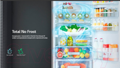 Изображение товара Холодильник с морозильником LG DoorCooling+ GA-B459SEQM