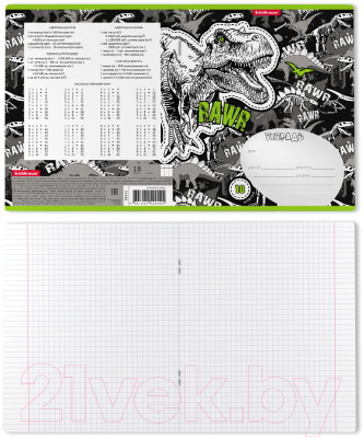 Изображение товара Тетрадь Erich Krause Dinosaur Park / 52942 (18л, клетка)