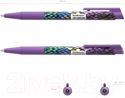 Изображение товара Ручка шариковая Erich Krause Purple Python / 50822