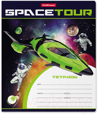 Изображение товара Тетрадь Erich Krause Space Tour / 52934 (12л, клетка)