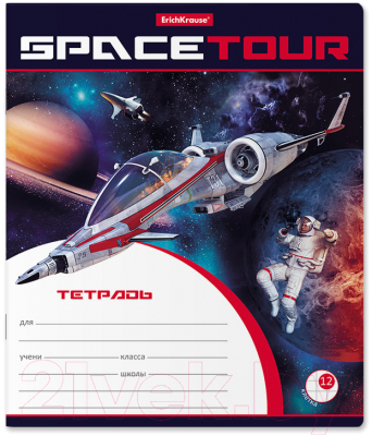 Изображение товара Тетрадь Erich Krause Space Tour / 52934 (12л, клетка)