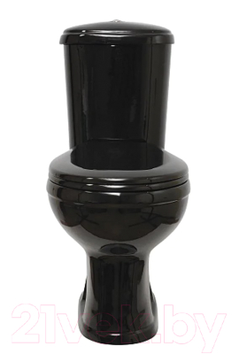 Унитаз напольный Оскольская керамика Дора Стандарт (горизонтальный выпуск, черный)