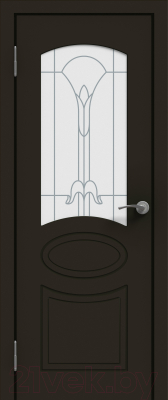 Дверь межкомнатная Юни Эмаль ПО 02 60x200 (графит)
