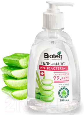 Мыло жидкое Bioteq Антибактериальное Алоэ (300мл)
