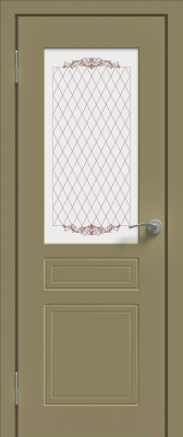 Дверь межкомнатная Юни Эмаль ПО 01 60x200 (капучино)