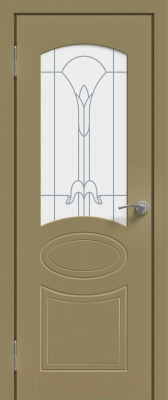Дверь межкомнатная Юни Эмаль ПО 02 60x200 (капучино)