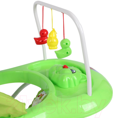 Ходунки Alis Маленький водитель 8 с силиконовыми колесами (зеленый)