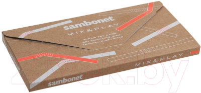 Набор соломинок для коктейля Sambonet Table Accessories / 59301X06 (6шт, Mix Play)