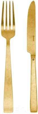 

Набор столовых приборов Sambonet, Flat Vintage Gold 18/10 PVD / 62412G08S