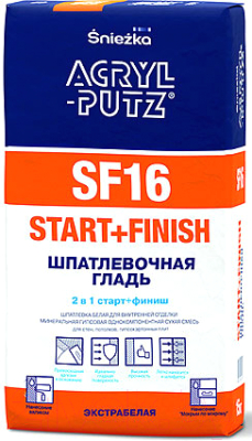 Шпатлевка Sniezka Acryl Putz Start+Finish SF16 (15кг)