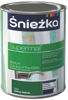 Эмаль Sniezka Supermal Emalia Olejno-Ftalowa (800мл, зеленая мята) - 