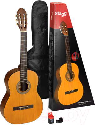Акустическая гитара Stagg C440 M NAT Pack (с чехлом и тюнером)